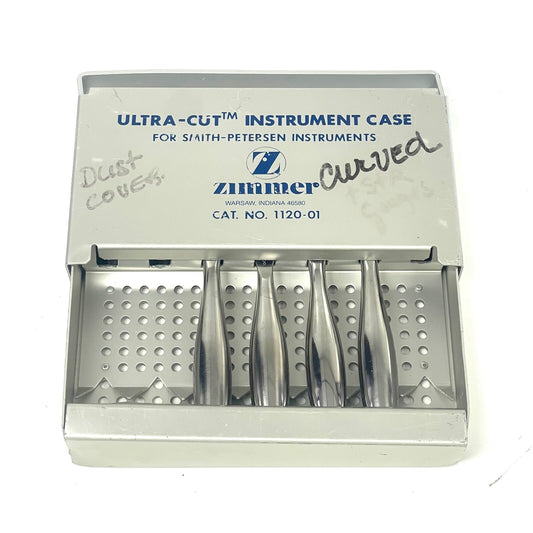 ZIMMER REF 1120-01 ULTRA CUT SMITH PETERSEN SURGICAL GOUGES WITH INSTRUMENT CASE
