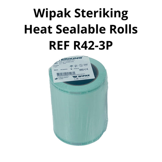Wipak Steriking R42-3P 6in x 100ft Heat-Sealable Sterilization Roll, EXP 2026-08
