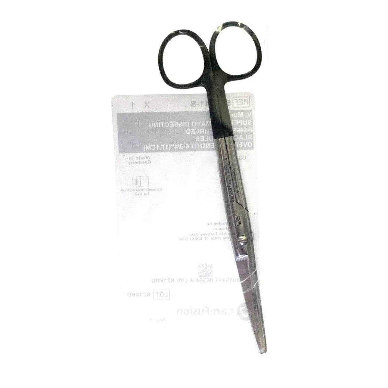 V.Mueller SU1811-S Super Cut Mayo Dissecting Scissors Curved Black Handle 6-3/4€