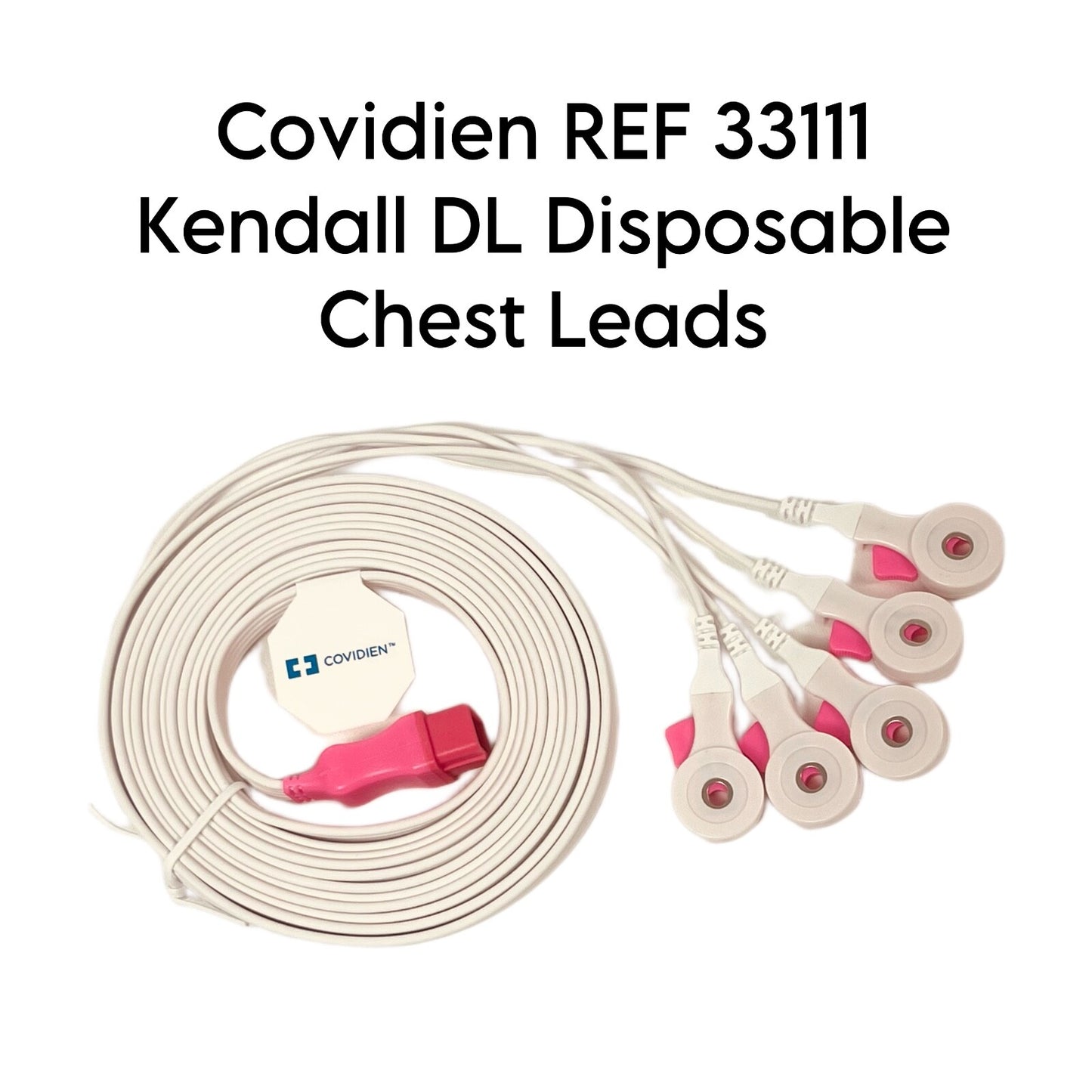 Covidien REF 33111 Kendall DL Disposable Chest Leads ( LOT OF 10 )