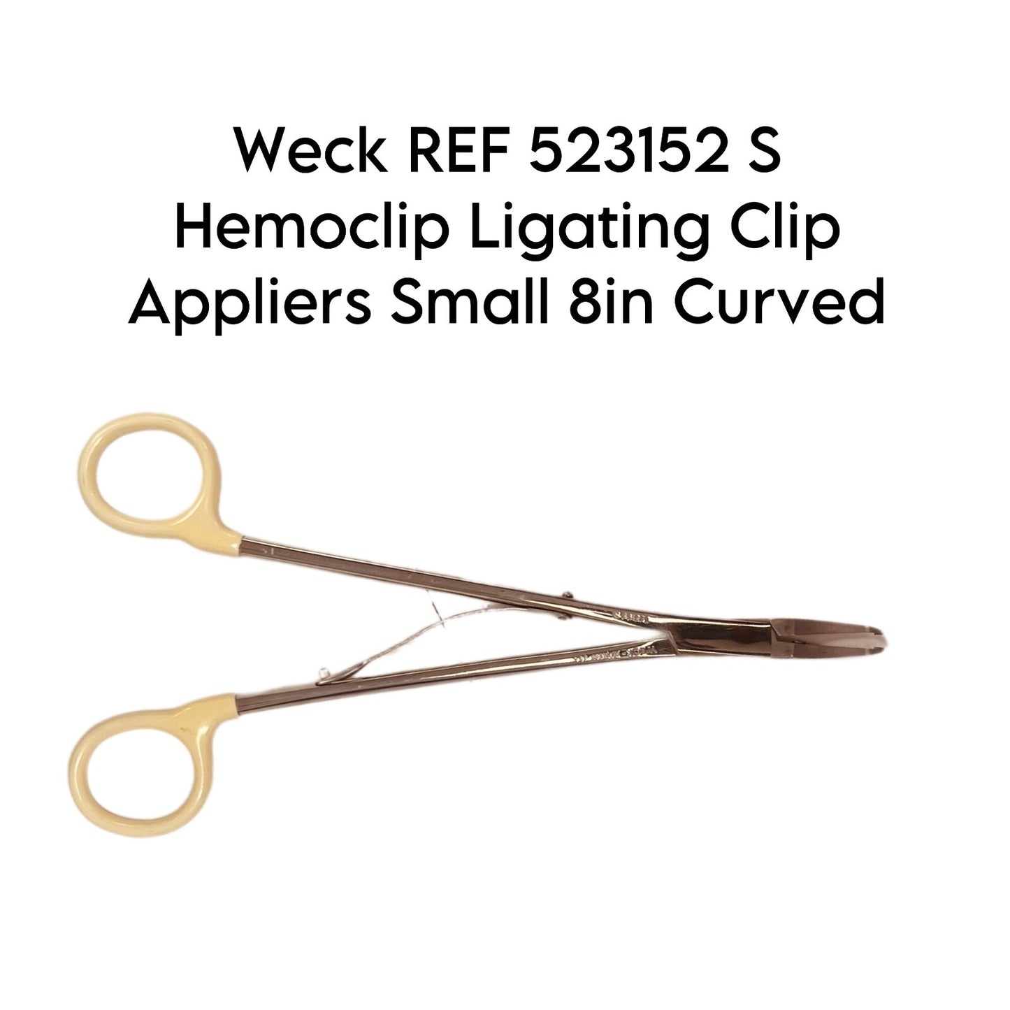 Weck REF 523152S Hemoclip Ligating Clup Appliers Small 8in Curved