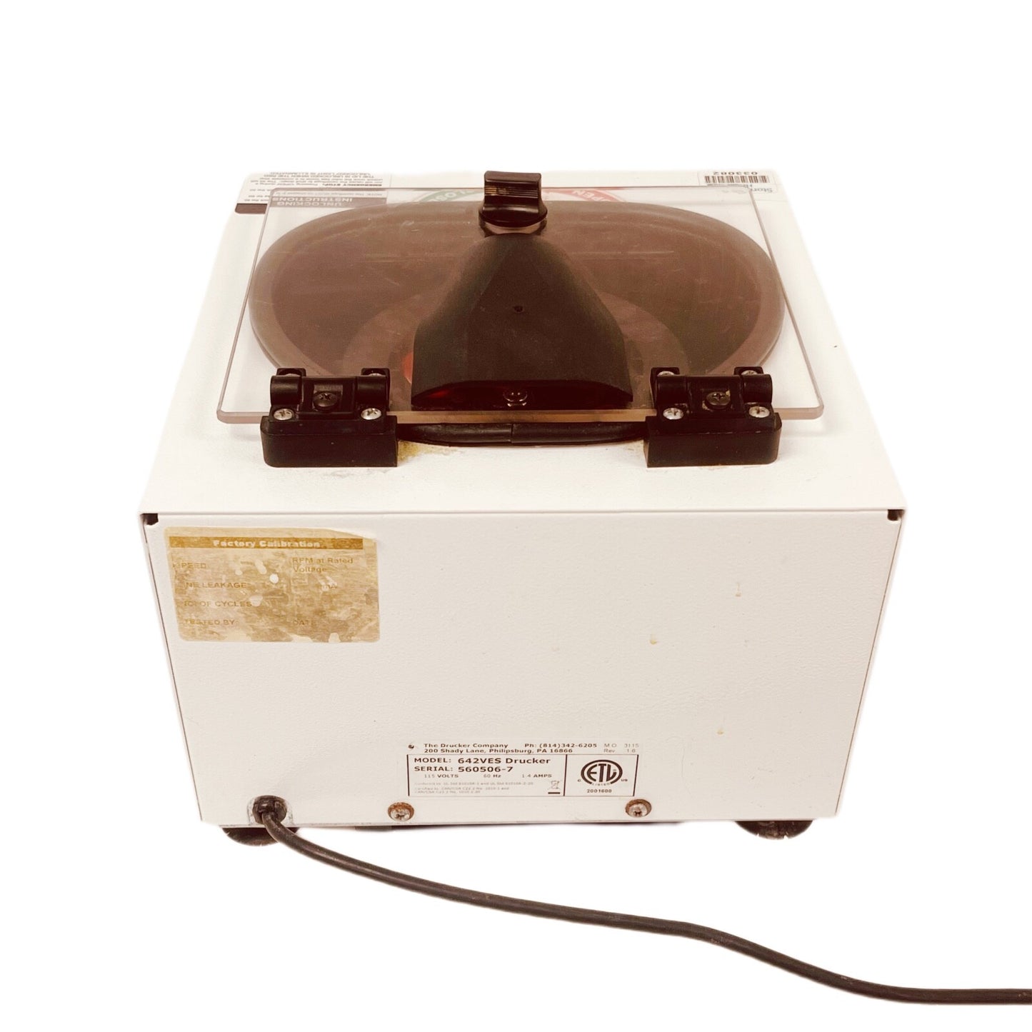 The Drucker Horizon REF 642Ves Mini Ves 3200Rpm Variable Speed Centrifuge