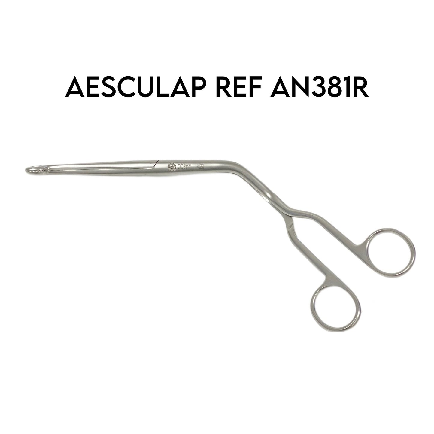 AESCULAP REF AN381R Catheter Introducing Forceps Magill 9-3/4 Inch, Adult Angled