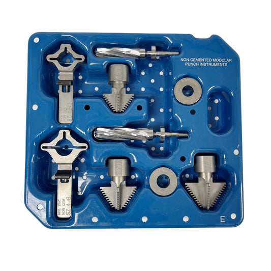 Depuy Orthopedics Non Cemented Modular Punch Instruments With Tray