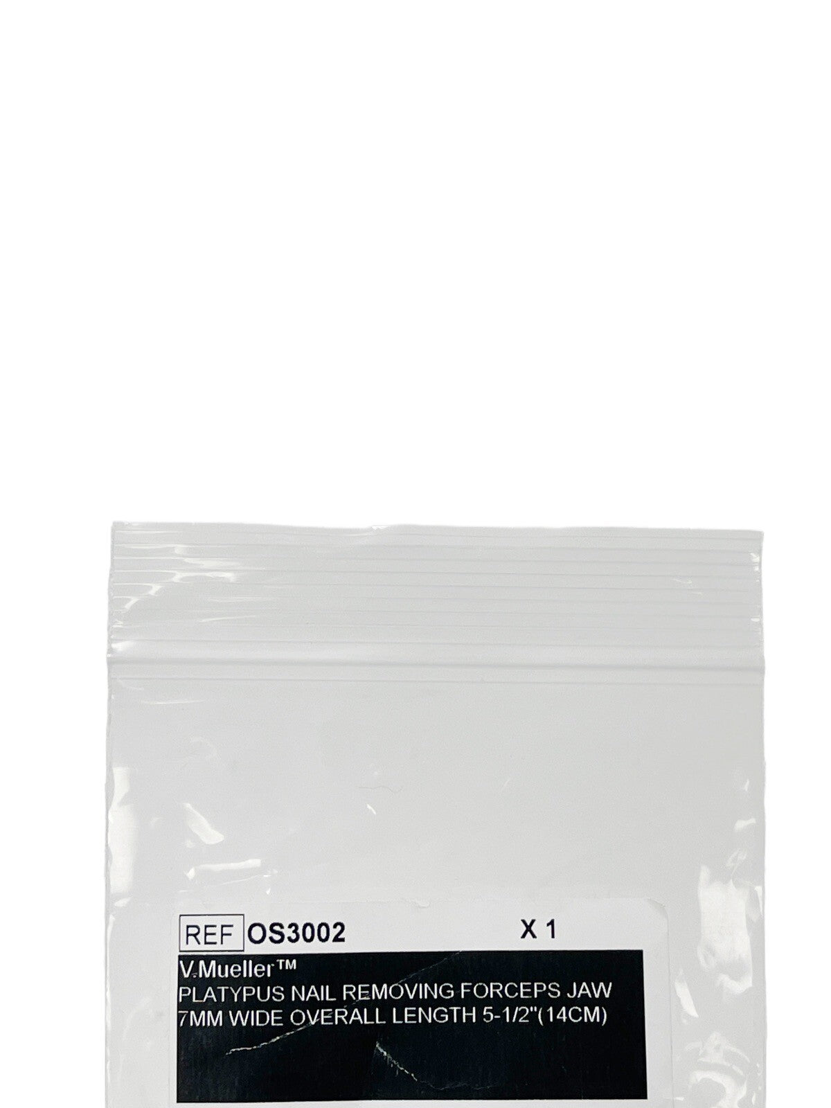 V. Mueller  REF OS3002 PLATYPUS NAIL REMOVING FORCEPS JAW