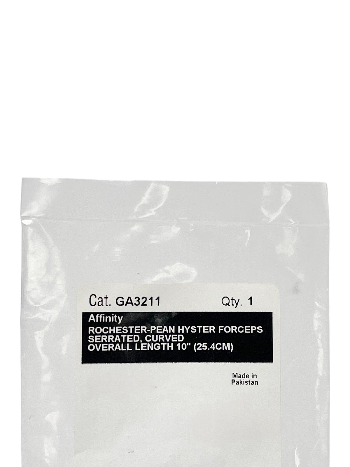 CAREFUSION REF GA3211  Affinity Rochester-Pean Hyster Forceps Serrated Curved