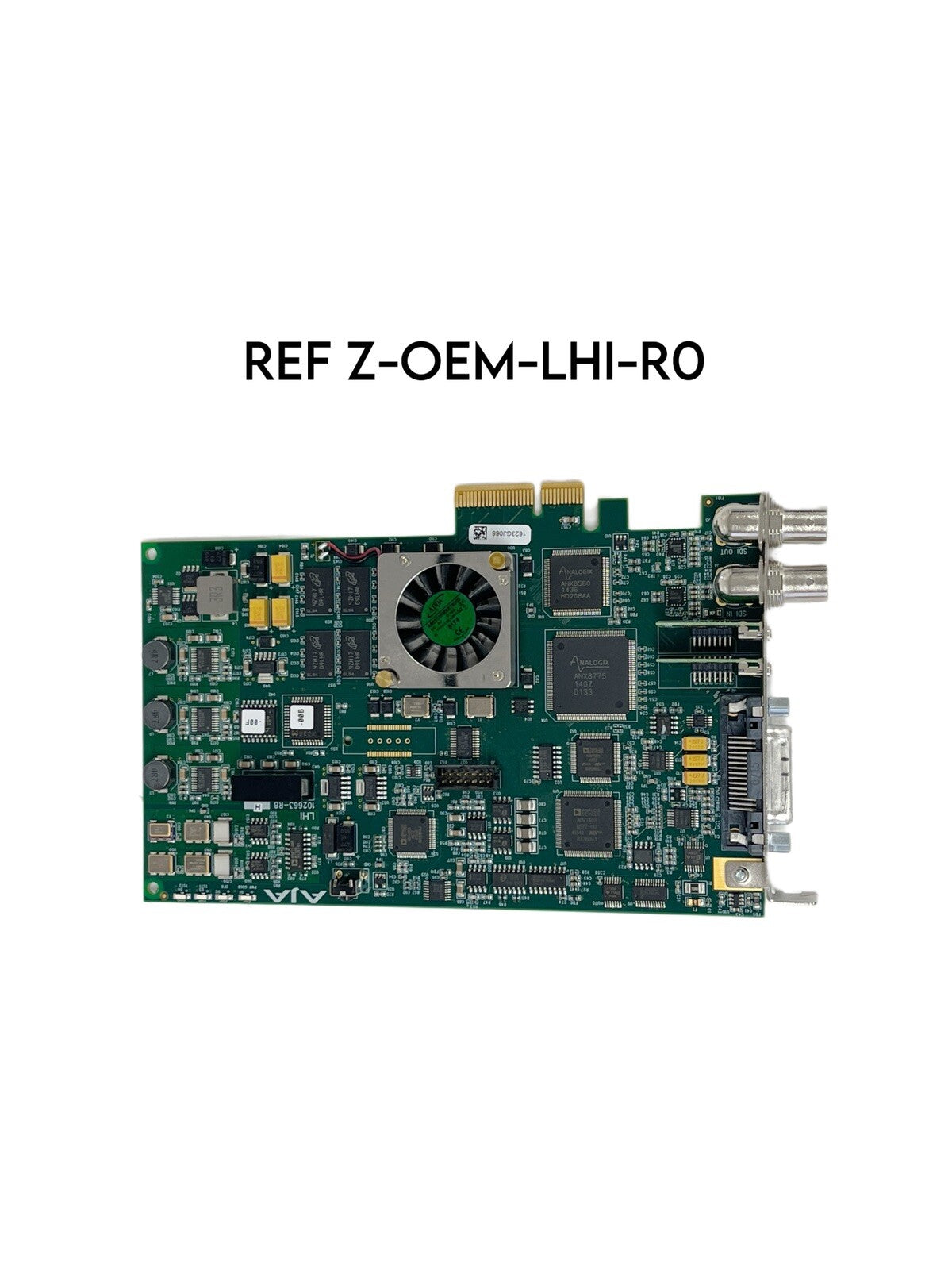 AJA REF Z-OEM-LHI-R0 HD/SD 10-bit Digital and 12-bit Analog PCIe card