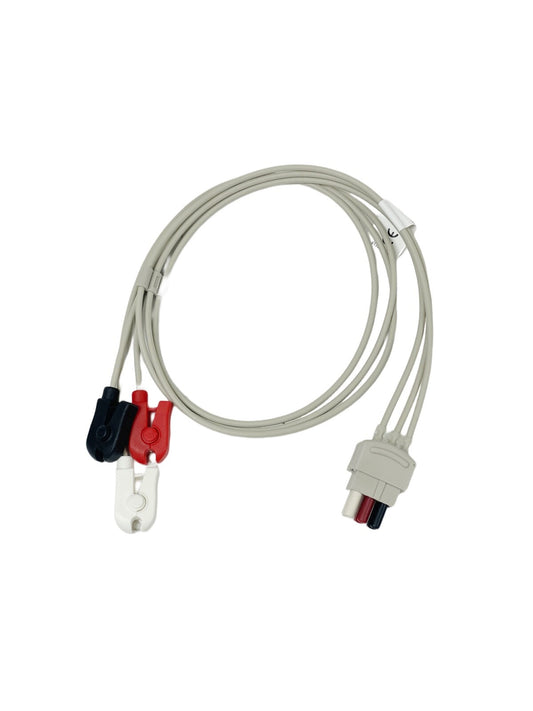 Vyaire REF 545317-HEL Vital Signs  300-Series ECG Leadwire, 3-lead, Grabber, AHA