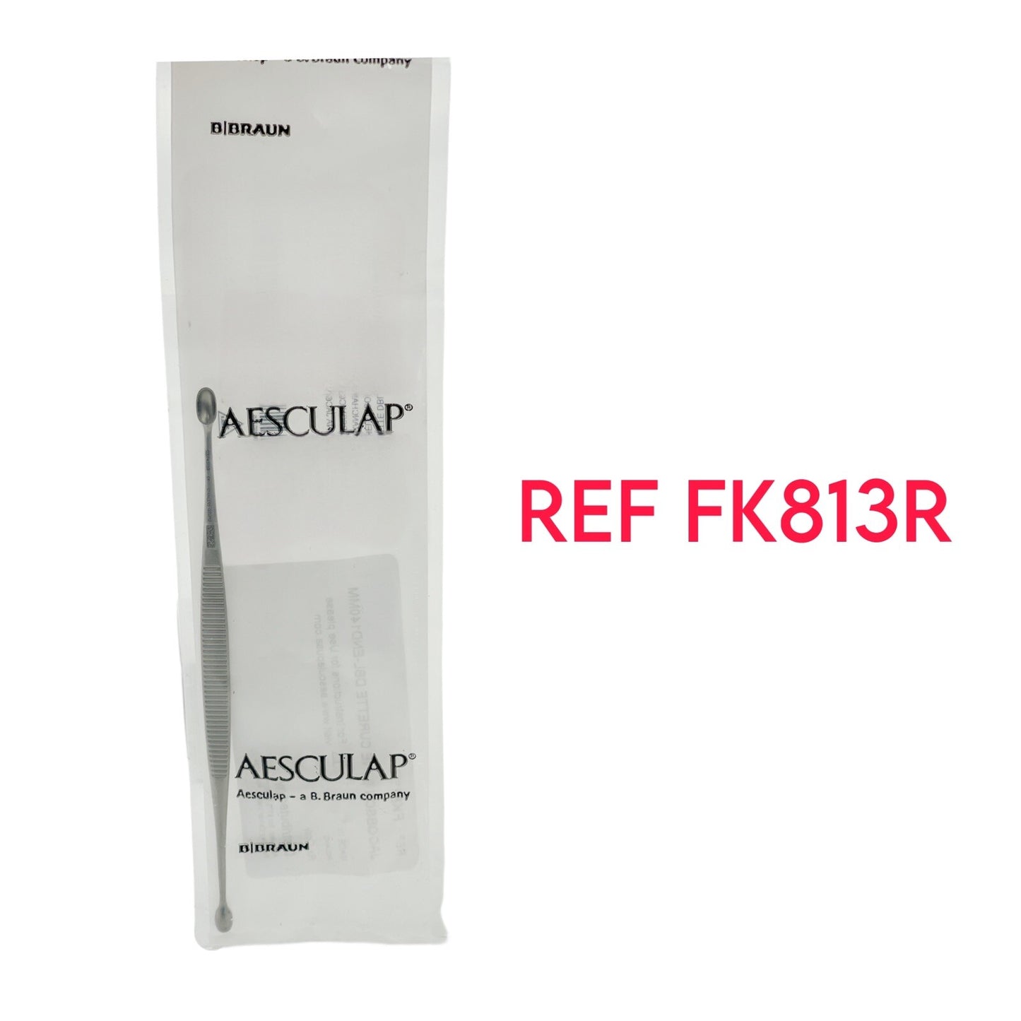 Aesculap REF FK813R JACOBSON BONE CURETTE Double END 140mm