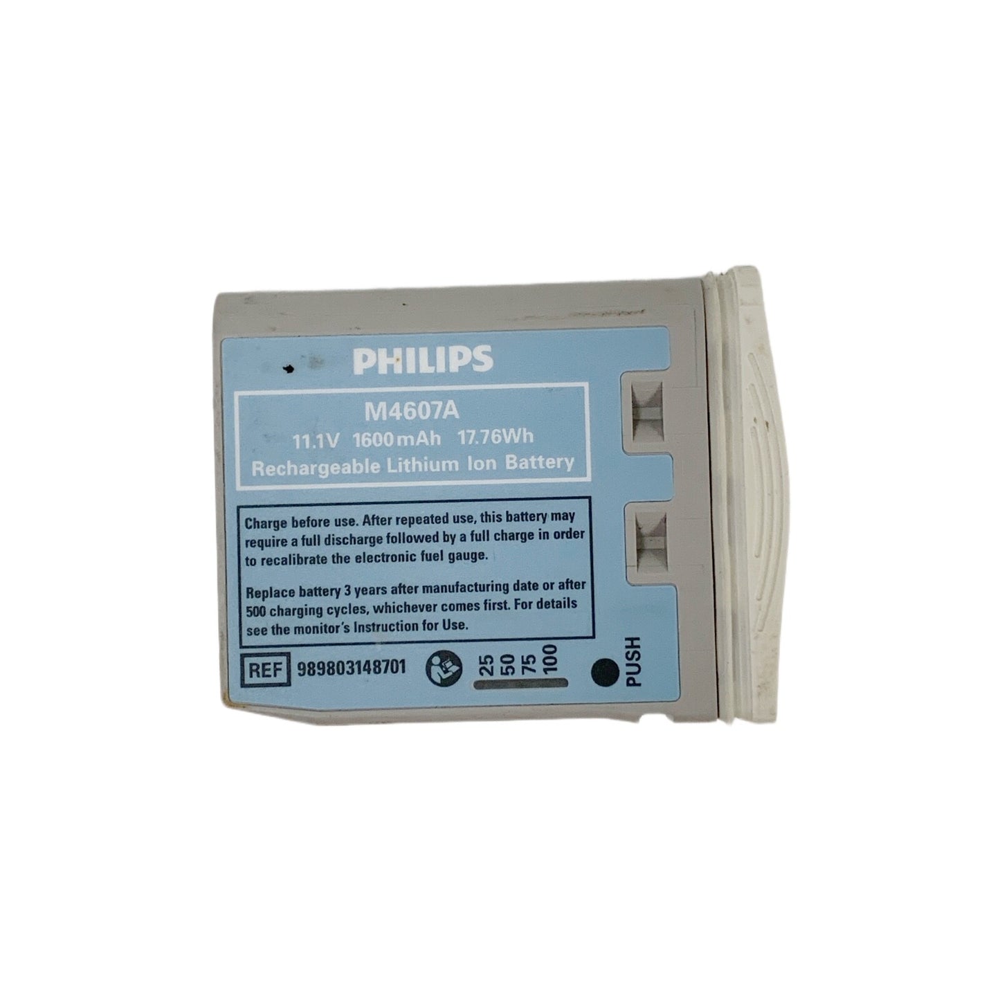 Philips REF M4607A, Rechargeable Lithium Ion Battery, MODEL 989803148701