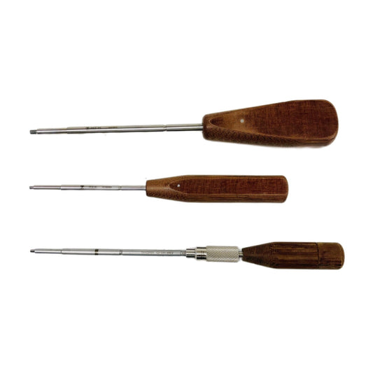 Zimmer Hex Standard Screwdriver Set (2.5mm, 3.5mm & 2.5mm W/ Quick COUP. Handle)