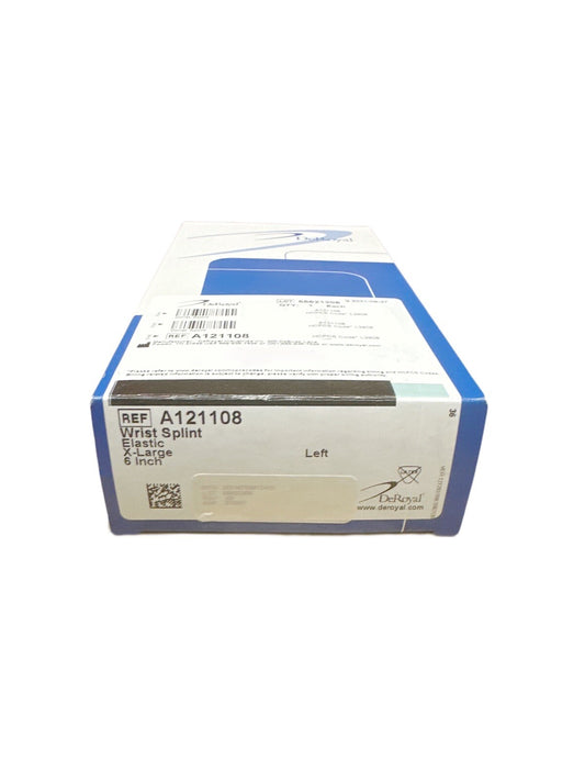 Deroyal REF A121108 Wrist Splint Elastic X-Large 6 Inch Left