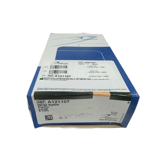 Deroyal REF A121107 Wrist Splint Elastic Large 6 inch Left