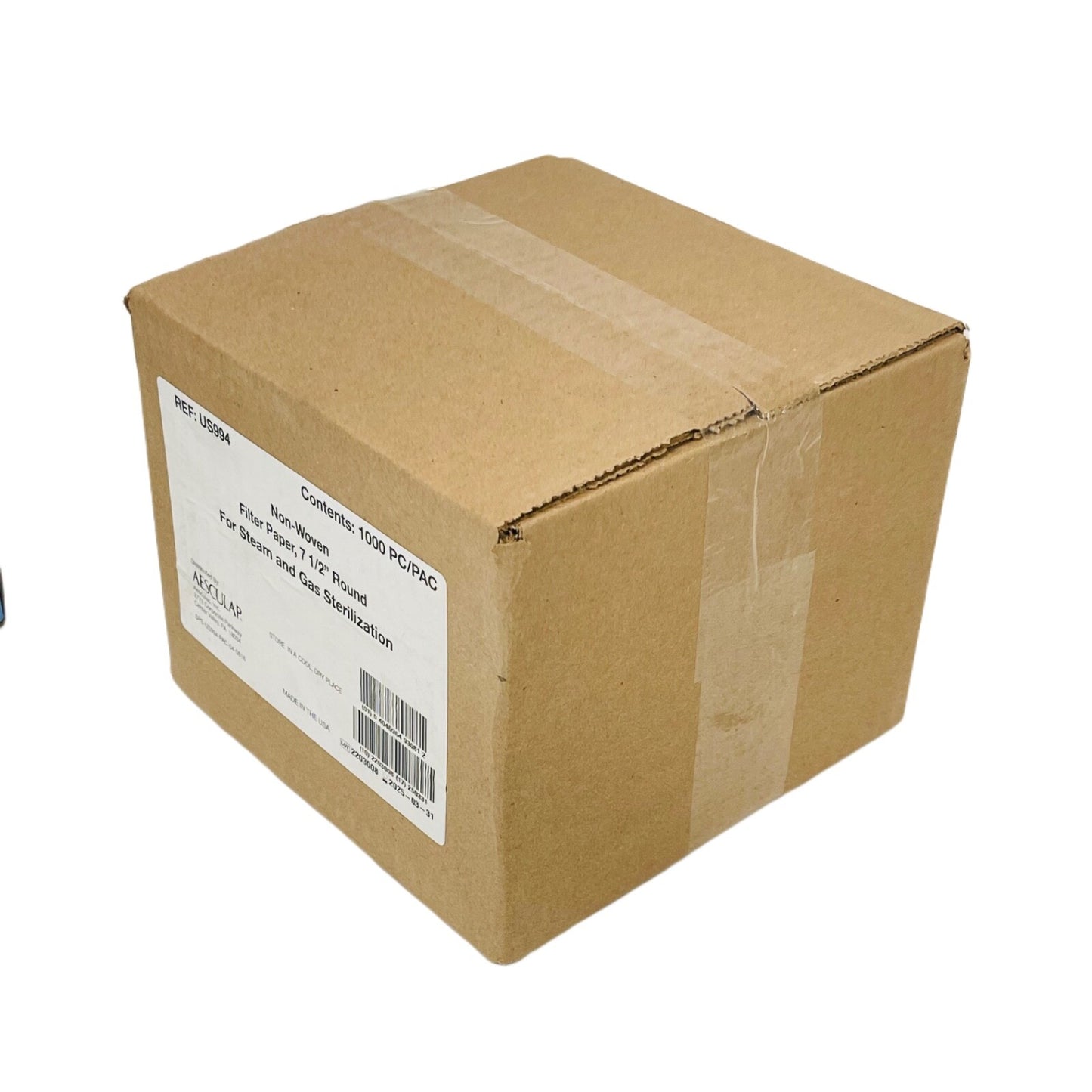 Aesculap US994 Non-Woven Filter Paper 7.5In Round For Steam & Gas Sterilization