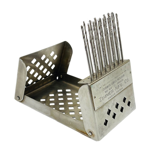 Zimmer REF 424 Folding Drill Case ( Holder )  With Drill Bit