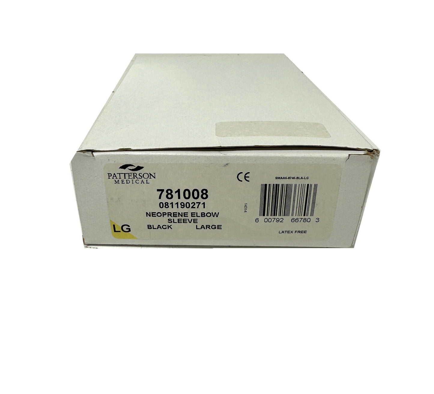 Patterson Medical Ref 781008 NEOPRENE ELBOW SLEEVE BLACK LARGE