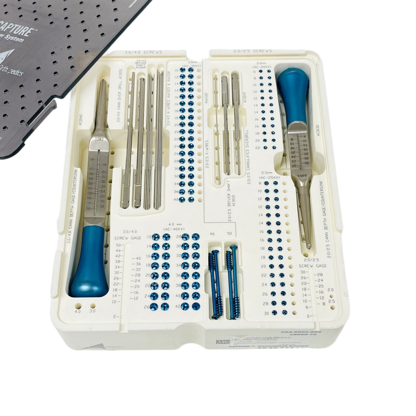 ASCENSION REF CSA-5001-001 Capture Screws & Instruments ( Shaft, Drill & Gage )