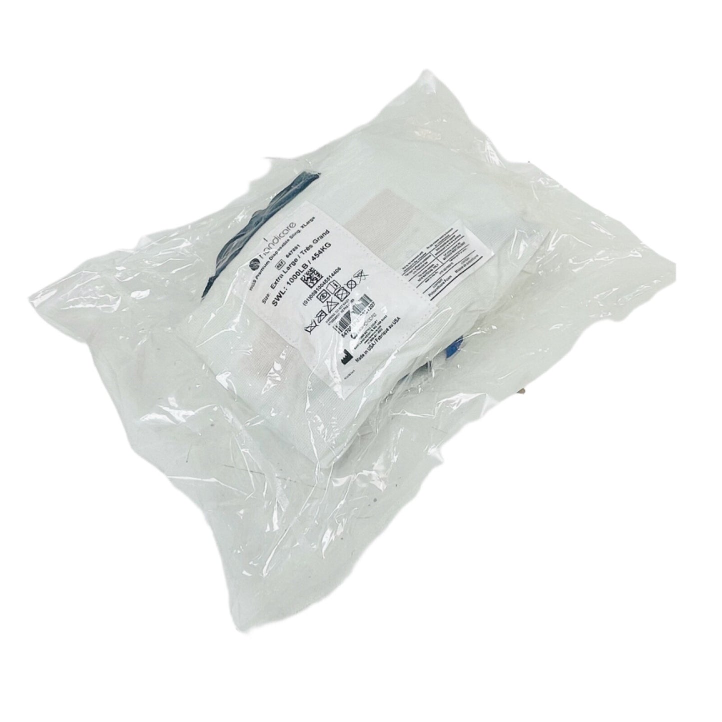 HANDICARE REF 547081 WGS Premium Disposable Sling, X Large, SWL: 1000LB / 454KG