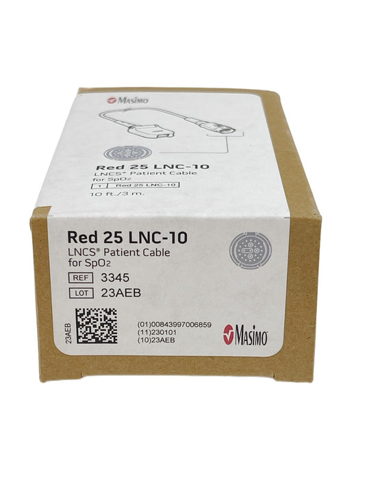 Masimo 3345 Red 25 LNC-10 LNCS® Patient Cable