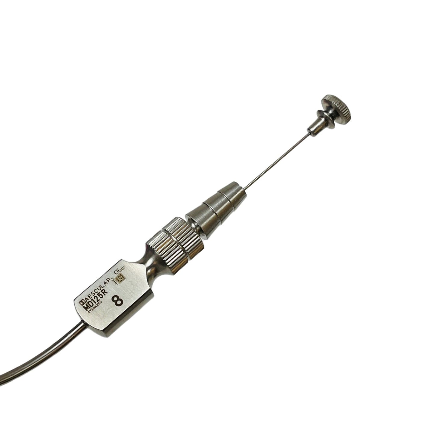 Aesculap MD125R Frazier Suction Cannula, 195.00 Mm (7 3/4"), Curved, Ø 2.70 Mm,