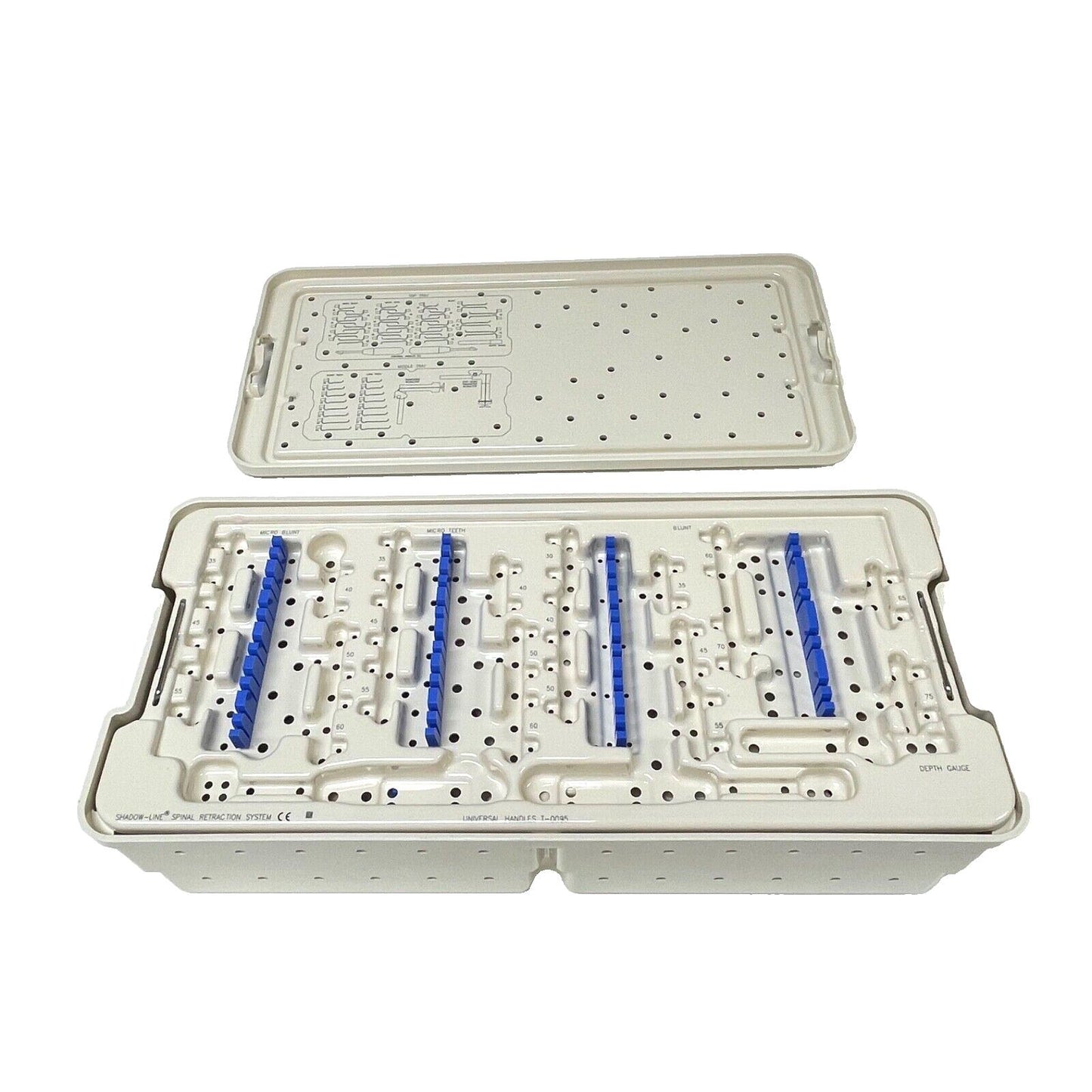 V. Mueller Shadow-Line Spinal Retraction System's Case W/ Insert (TWO)