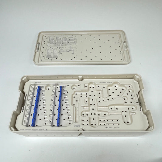V. Mueller Shadow-Line Spinal Retraction System's Case W/ Insert (TWO)