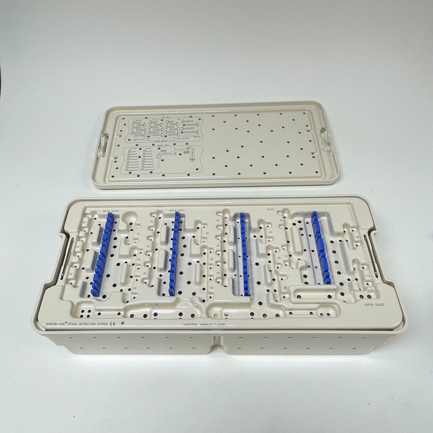 V. Mueller Shadow-Line Spinal Retraction System's Case W/ Insert (TWO)