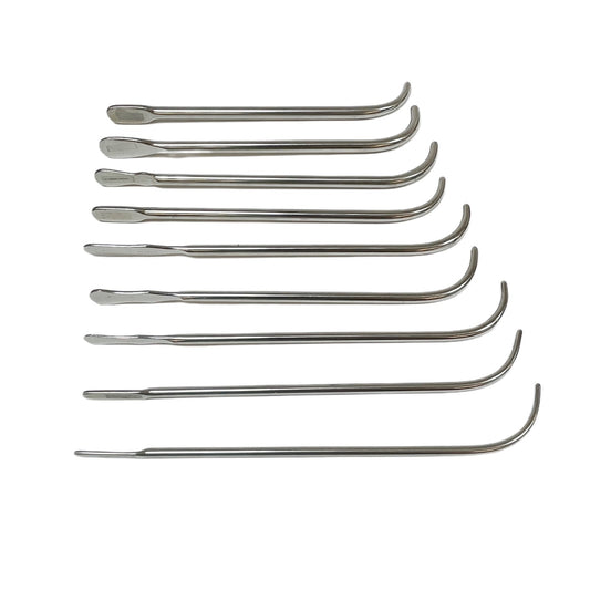 V. Mueller / Pilling Van-Buren Urethral Sound Dilators Size 16 To 32 (Set Of 9)