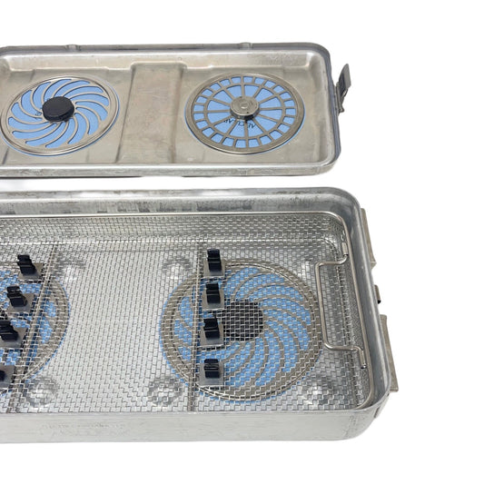 Aesculap JM440 Full Size Sterilcontainer S, W/ Lid & Basket ( 23 X 11 X 4 Inch )