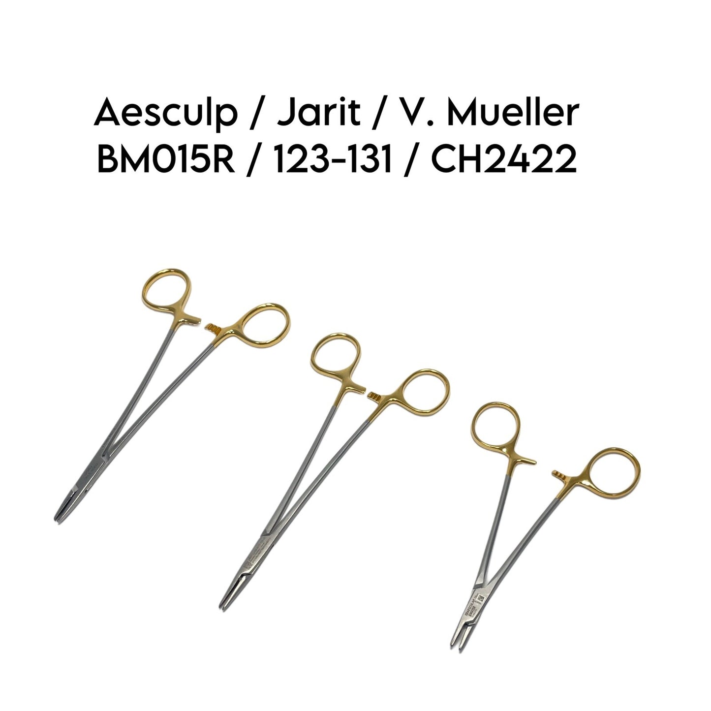 Aesculap/ Jarit/ V. Mueller BM015R /123-131/ CH2422 Needle Holder Instrument
