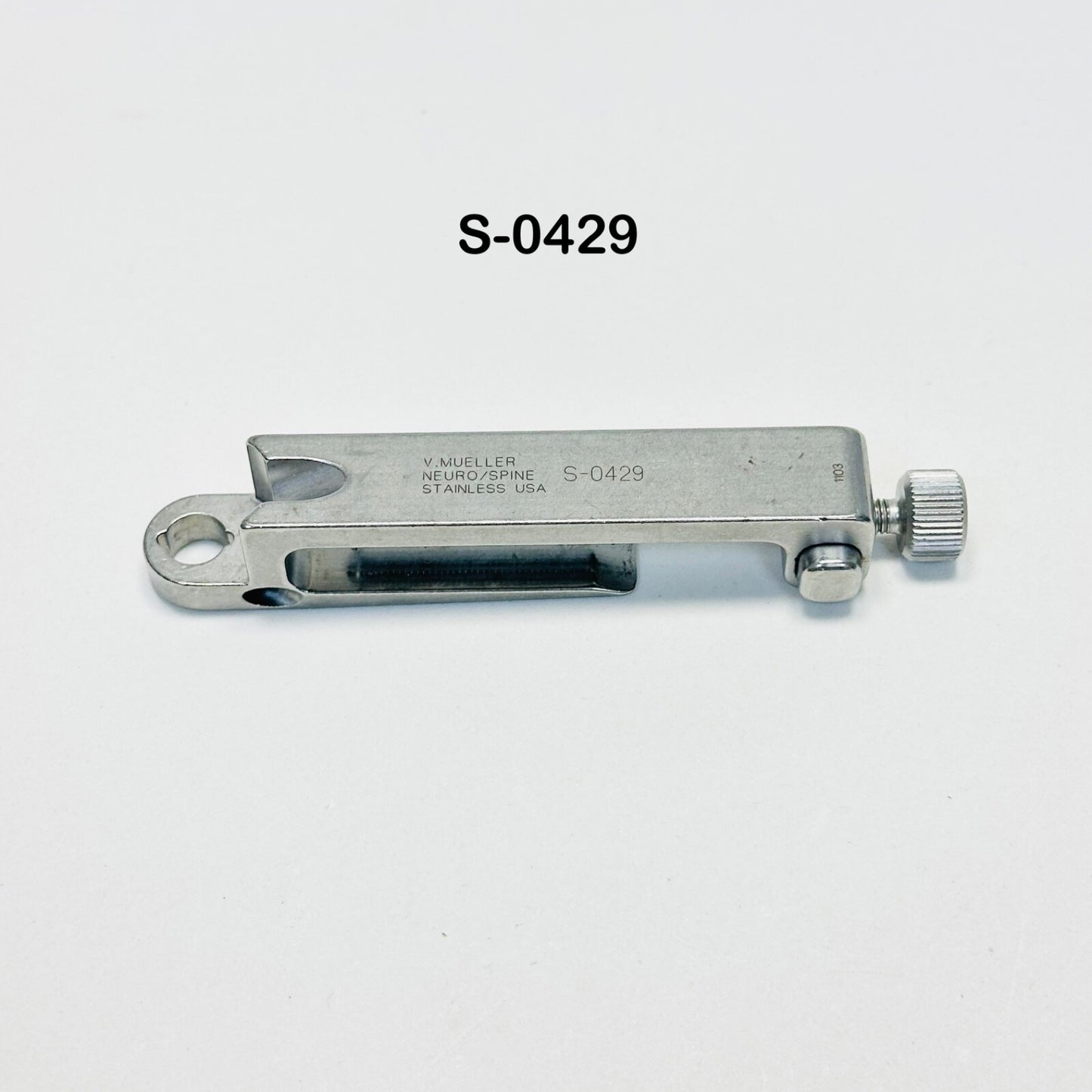 V. Mueller S-0429 Adjustable Lumbar Retractor Blade Holder Instrument