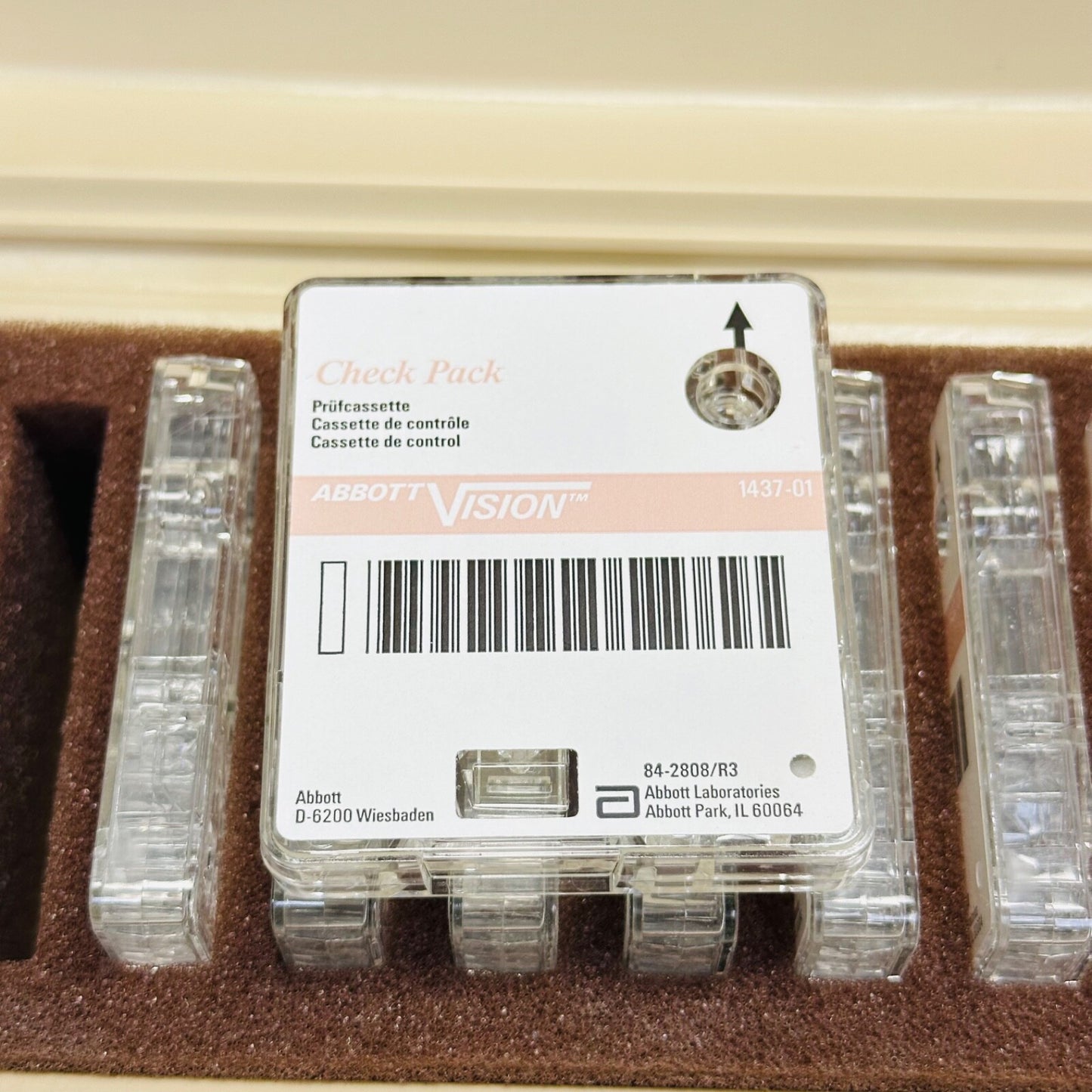 ABBOTT 1437-01 VISION CASSETTE Check Pack Kit ( 10 / PACK )