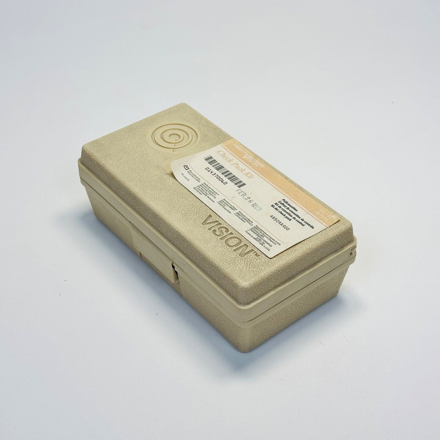 ABBOTT 1437-01 VISION CASSETTE Check Pack Kit ( 10 / PACK )