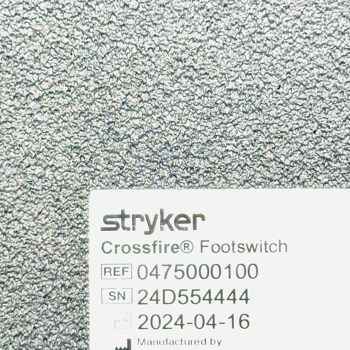 STRYKER 0475000100 Crossfire Footswitch Black - 2024
