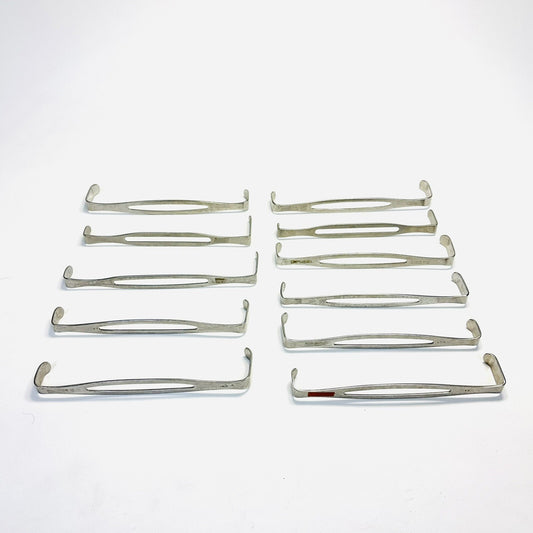 AESCULAP / Konig & others Parker-Langenbeck Retractor Double Ended ( Lot Of 11)