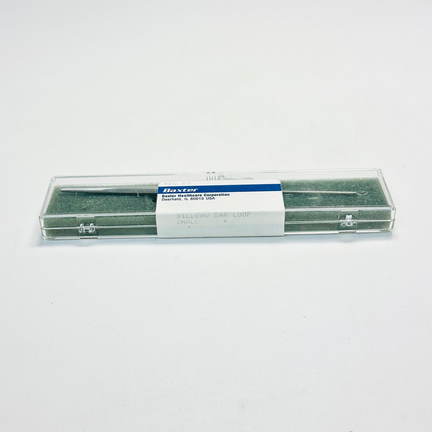V. MUELLER AU5610 Ear Billeau Curette Loop, Round Knurled Handle Small Tip 7 In.