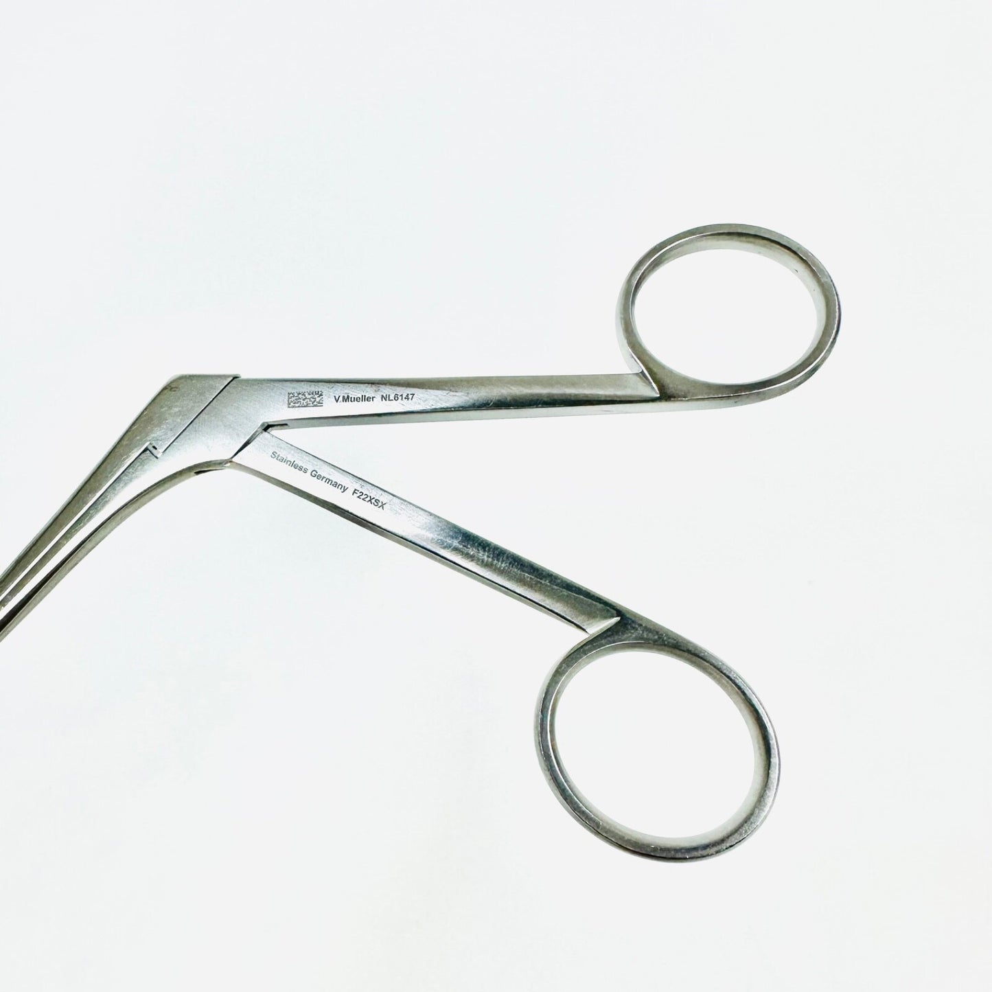 V. Mueller NL6147 Pituitary Rongeur Forceps Angled Up 2 X 10 mm 7" Instrument