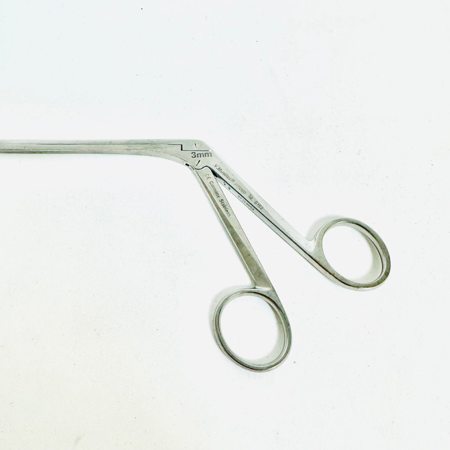 V. Mueller NL6152 Pituitary Rongeur Forceps 7 In Angled Down 3 X 10mm instrument