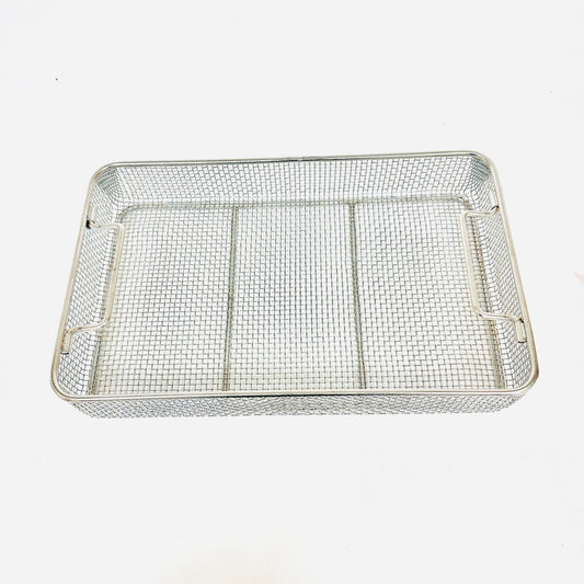 Stainless Steel Sterilization Wire Basket 15 X 9 X 2.5 Inch for Instruments