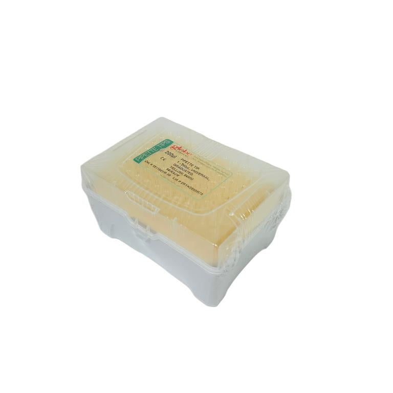 Globe Scientific 151150YR-96 Pipette Tip 1 - 200Ul,Graduated, 54mm 96/Rack