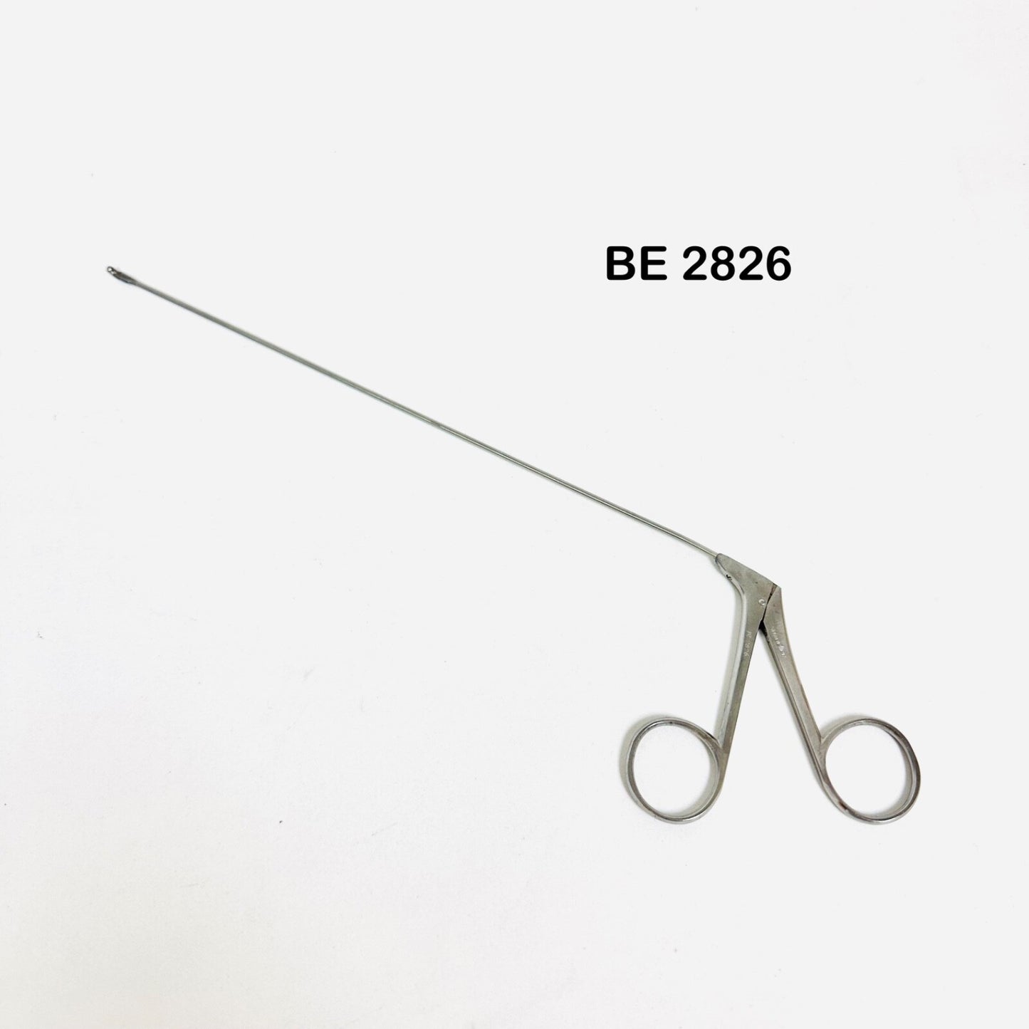 V. Mueller BE2826 Microlaryngeal Grasping Forceps Angled Left JACKO CUP 9-1/2 In