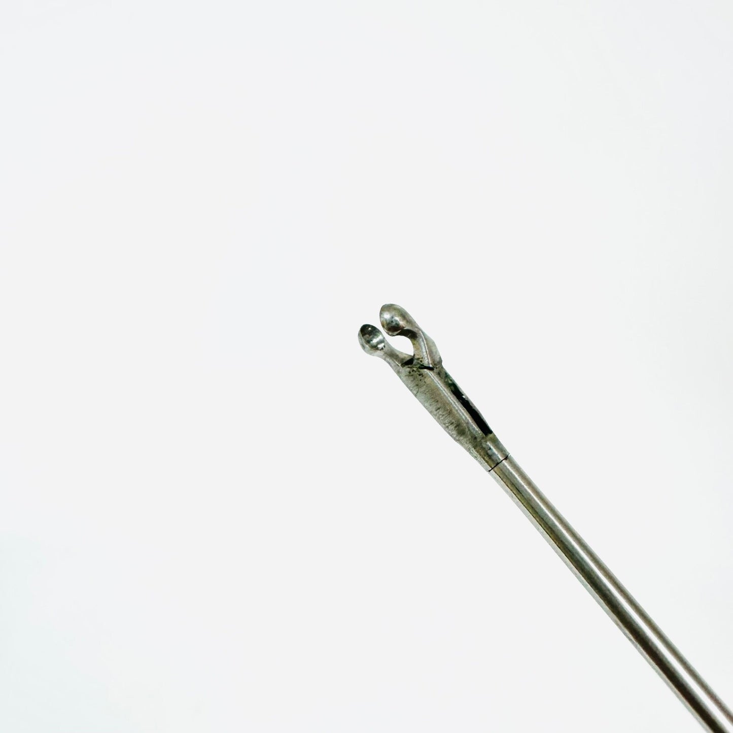 V. Mueller BE2826 Microlaryngeal Grasping Forceps Angled Left JACKO CUP 9-1/2 In