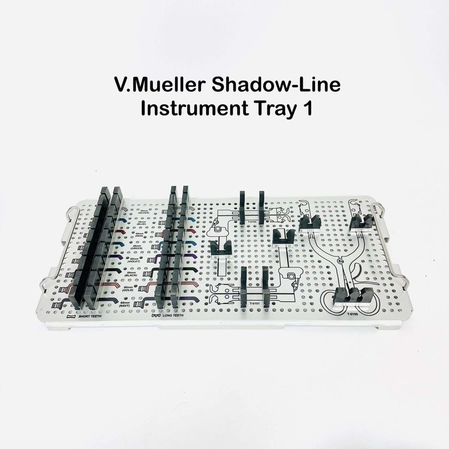 V.Mueller Shadow-Line Anterior Cervical Fusion System Tray Insert, Metal Only
