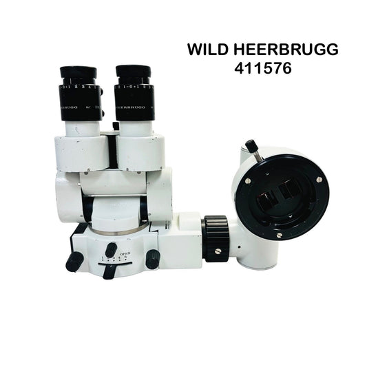 Wild Heerbrugg 411576 Observer Tube W/ Binocular , Eyepieces 10X/21 As Is