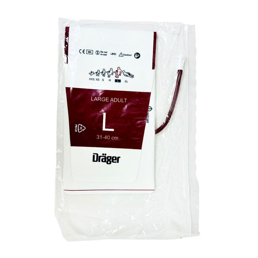 Draeger MP00931 NBP Single Use Cuffs, 31-40cm , Large Adult 10/Pack (NEW)