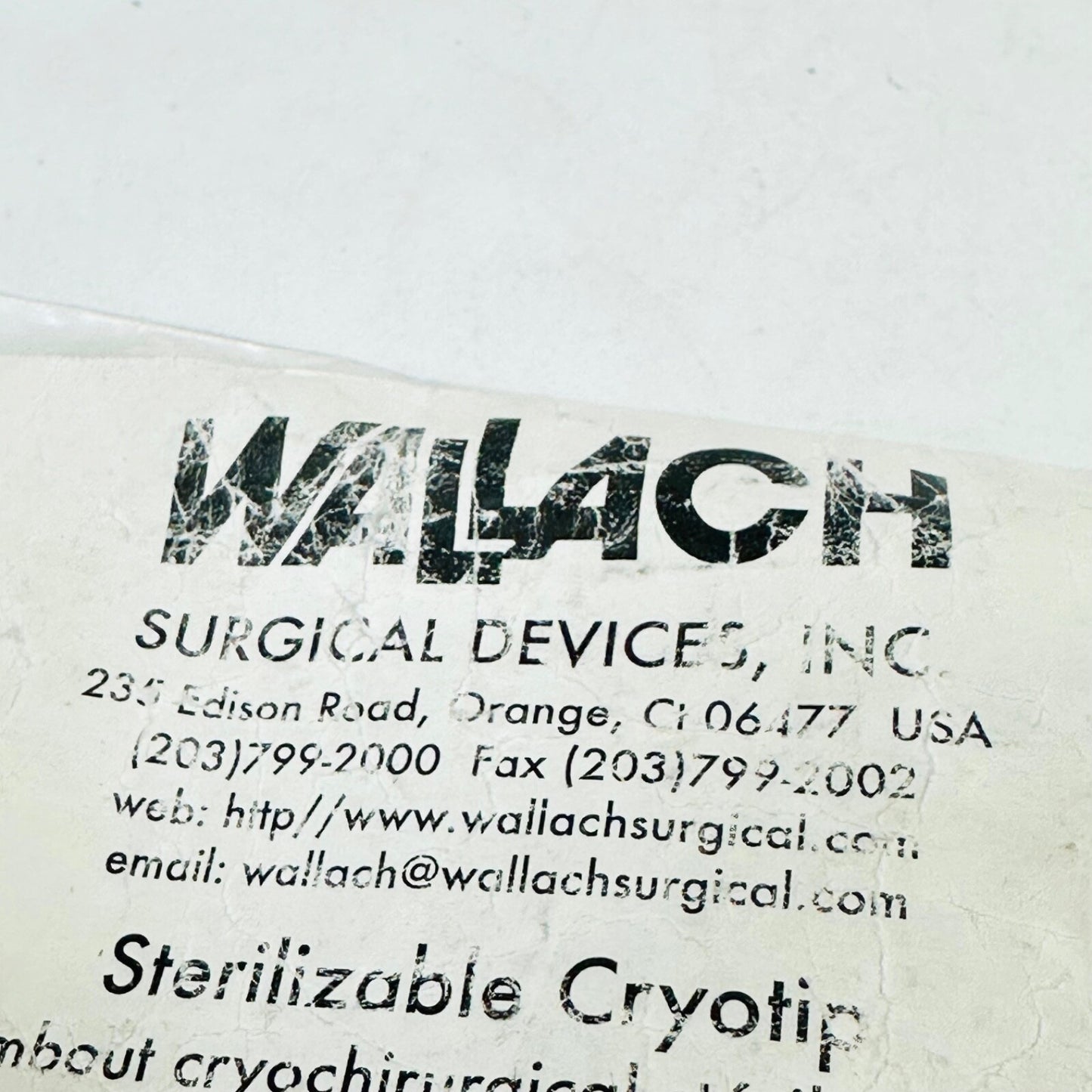 Wallach Cryosurgical Tips Lot Of 8