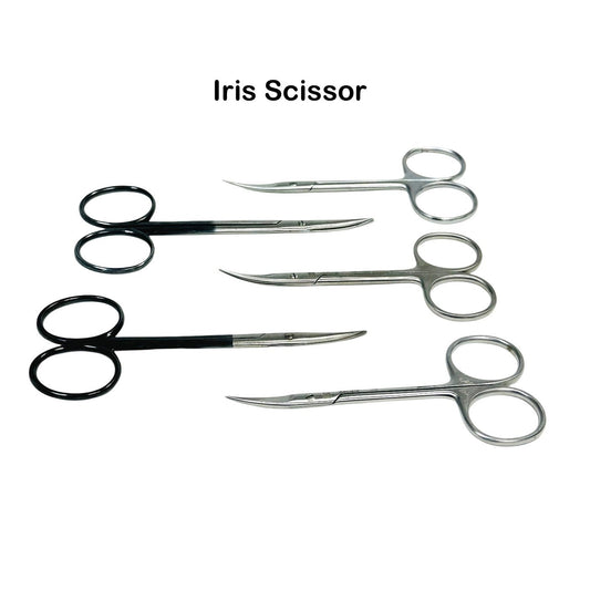 Aesculap / V Mueller Iris Scissor Stainless Steel Curved Lot Of 5