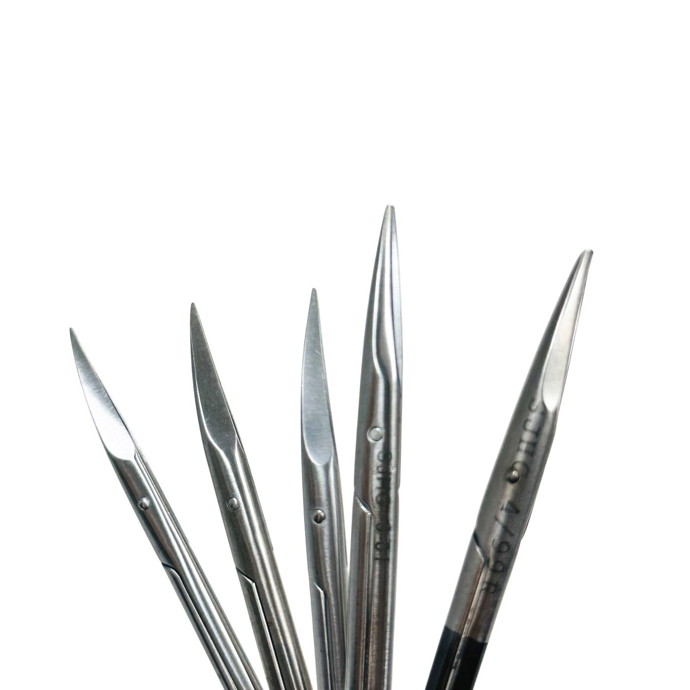 Aesculap / V Mueller Iris Scissor Stainless Steel Curved Lot Of 5