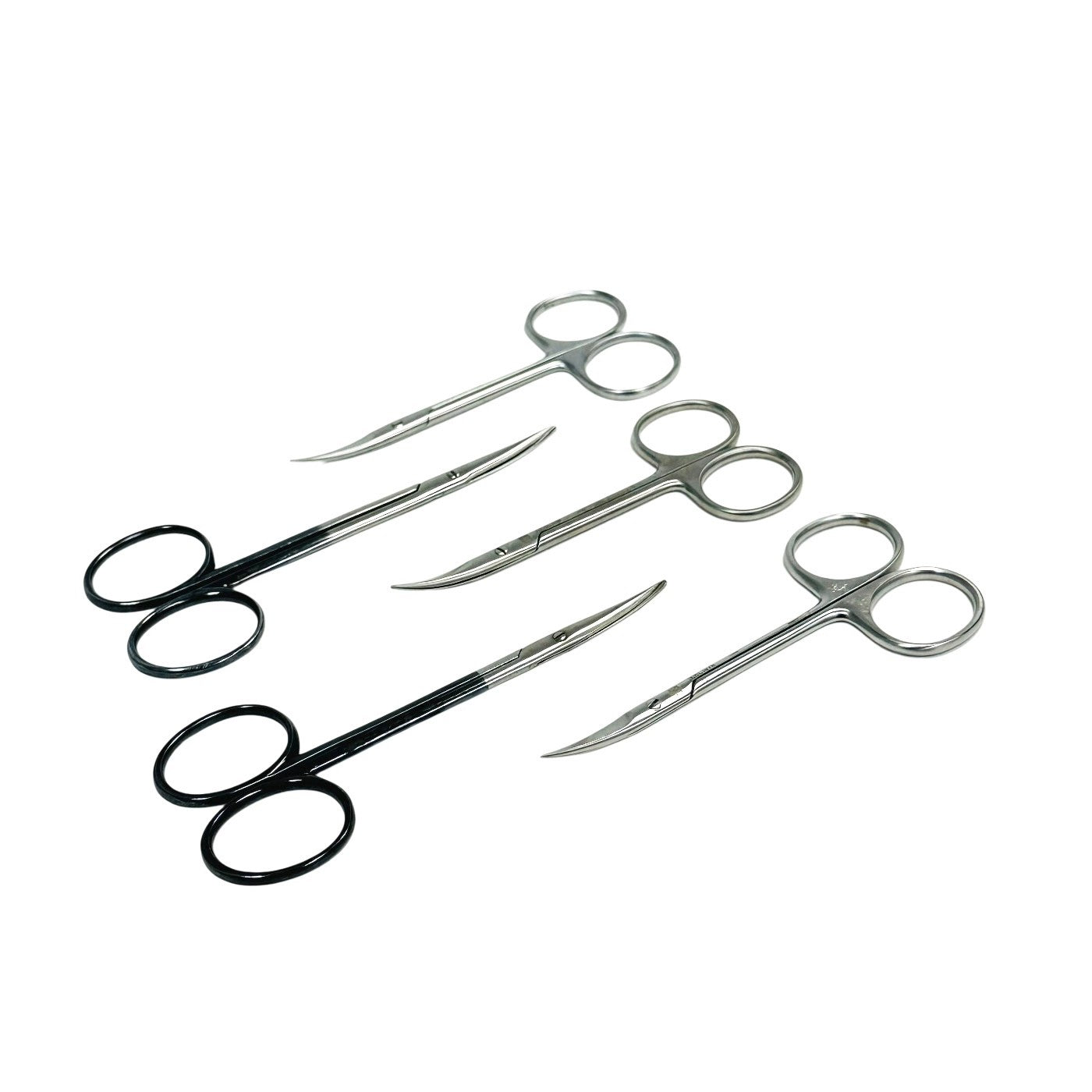 Aesculap / V Mueller Iris Scissor Stainless Steel Curved Lot Of 5