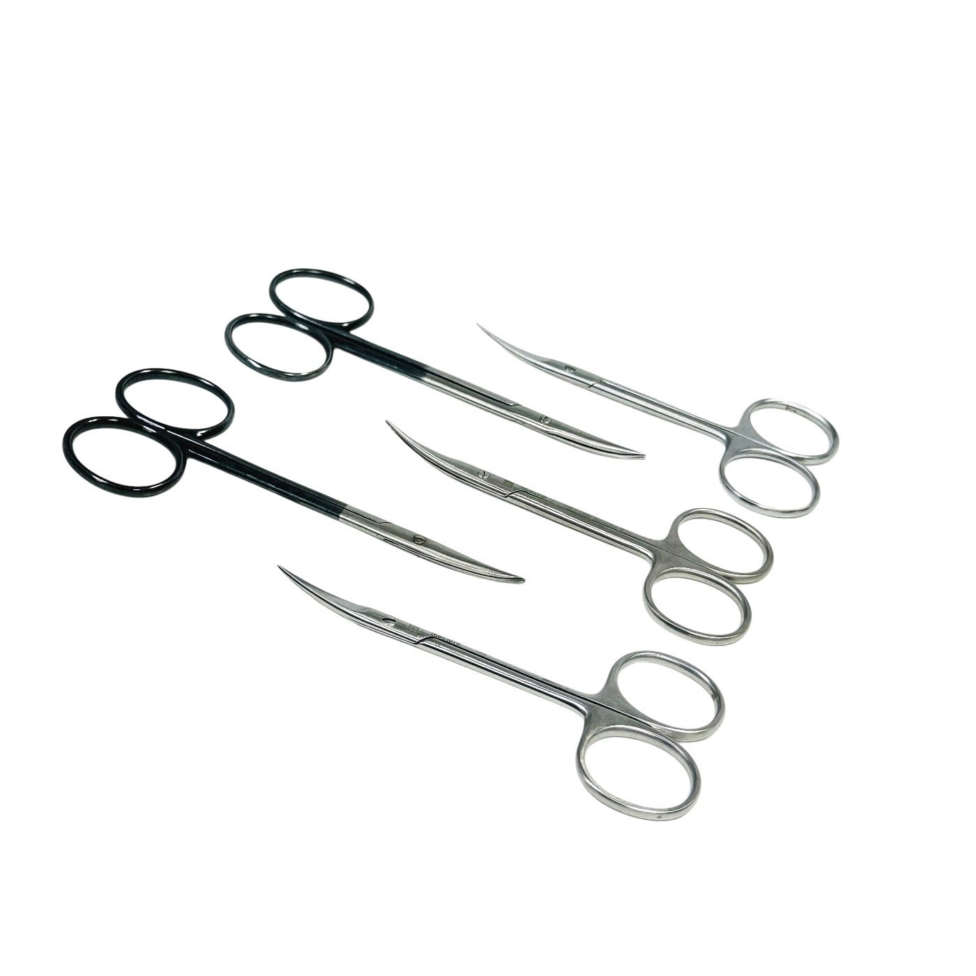 Aesculap / V Mueller Iris Scissor Stainless Steel Curved Lot Of 5